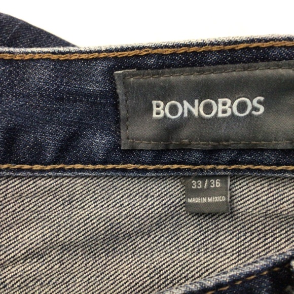 Mens Bonobos Straight Leg Denim Jeans 33x36 - Picture 4 of 10